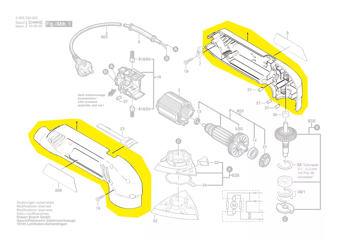 Coquille réf. 2 605 104 650 BOSCH